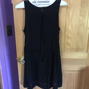 Forever 21 Black Flowy Mini Dress